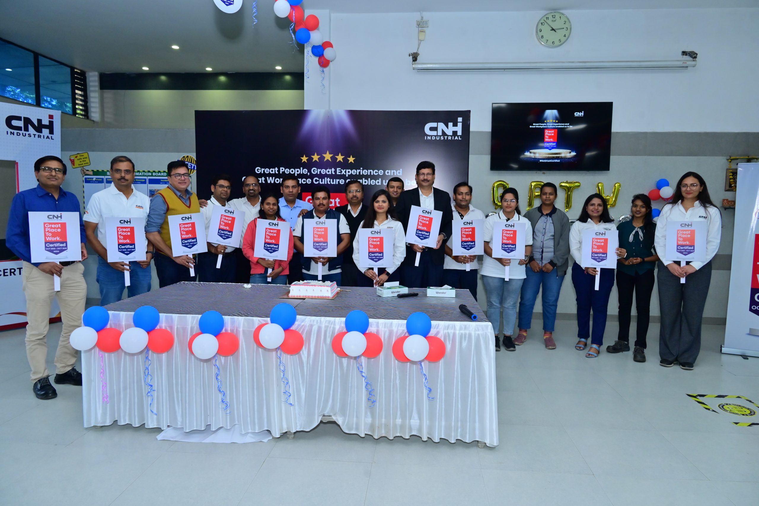 CNH Industrial India named Great Place to Work® for the fourth